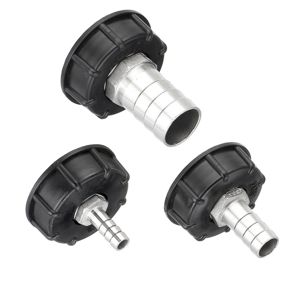 S100x8 1000L IBC Water Tank Garden Hose Adapter Fittings 304 Stainless Steel Adapter Outlet Connector 12mm/20mm/32mm