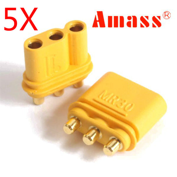 5 Pairs Amass MR30PB Connector Plug Female & Male