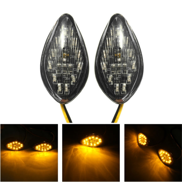 12V 3W 100lm Motorcycle Turn Signal Light LED Yellow Lamp IP67