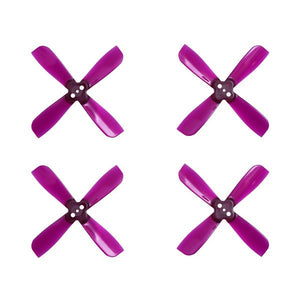 10 Pairs Gemfan 2035 2X3.5X4 4 Blade 1.5mm Mounting Hole CW CCW Propeller Purple for RC Drone