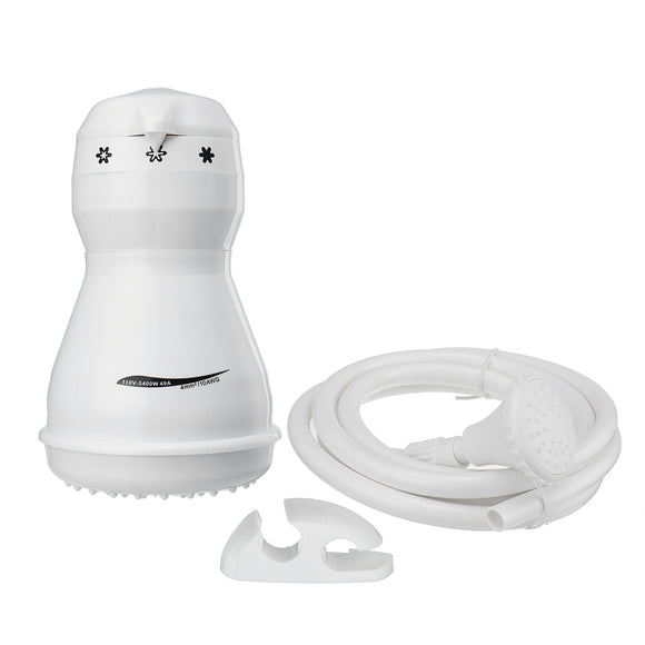 110V/220V Electric Shower Head Tankless Instant Hot Water Heater Hose Bracket