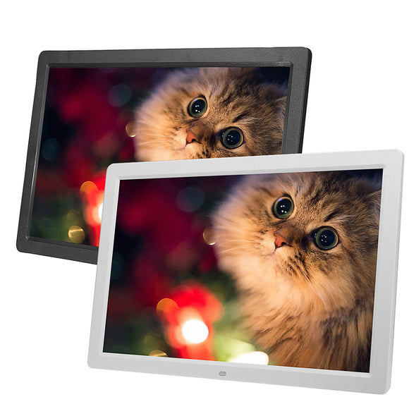 17 Inch HD LED Digital Photo Picture Frame Clock Music Movie Player with Remote Control