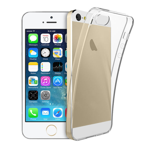 Ultra Thin Clear Transparent Shockproof Soft TPU Case for iPhone 5 5S SE