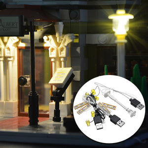 DIY LED Light Lighting Kit ONLY For LEGO Creator 10243 Parisian Restaurant Bricks Toys