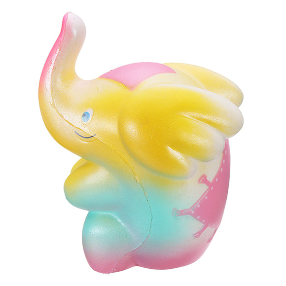 Rainbow Taburasaa Squishy Elephant 15cm Slow Rising With Packaging Gift Decor Soft Squeeze Toy