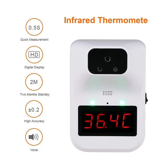 K3 AI Infrared Thermometer C/F Body/Object Temperature Alarm Temperature with Voice on/off Temperature Compensation Function