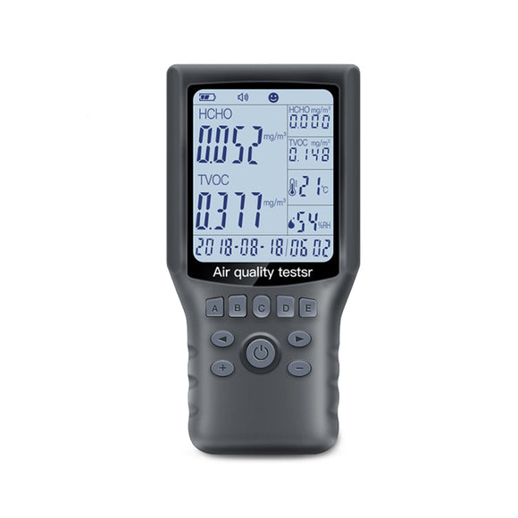 Portable Air Quality Monitor Formaldehyde HCHO TVOC Digital Detector Humidity Tester
