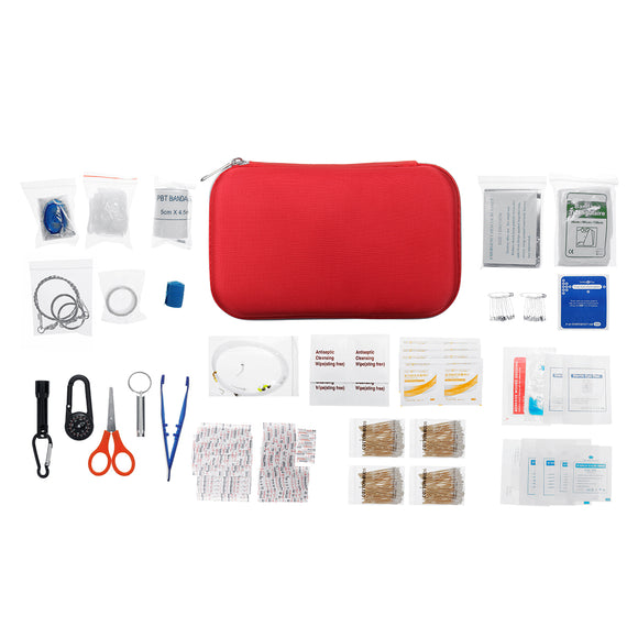 430 Pieces Outdoor Camping Mountaineering First Aid Kit Home Medical Kit Emergency Kit