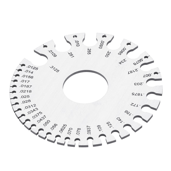 Stainless Steel Wire Gauge Round Thickness Measuring Wire Gage