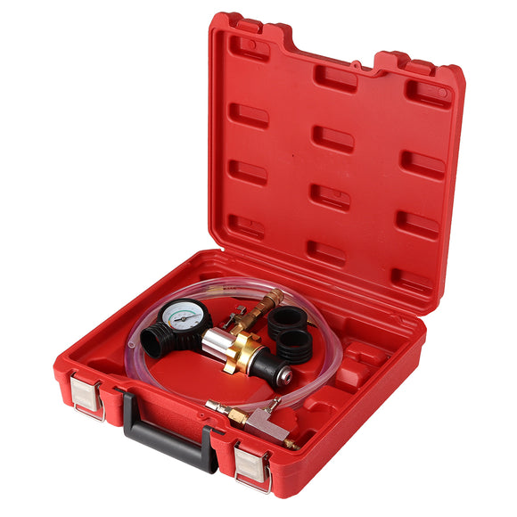 Cooling System Vacuum Radiator Kit Refill & Purge Set Universal Auto Tool