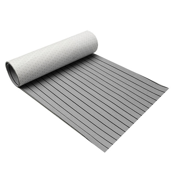 900x2300x6mm EVA Foam Grey&Black  Marine Flooring Faux Teak Boat Decking Sheet