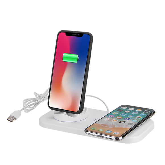Qi Wireless Charger Station Phone Charging Dock Pad Holder USB Type-C