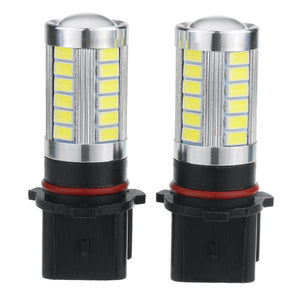 Pair P13W White 6000K 500LM 33LEDs Car Fog Lights Daytime Running Lights Bulbs Error Free