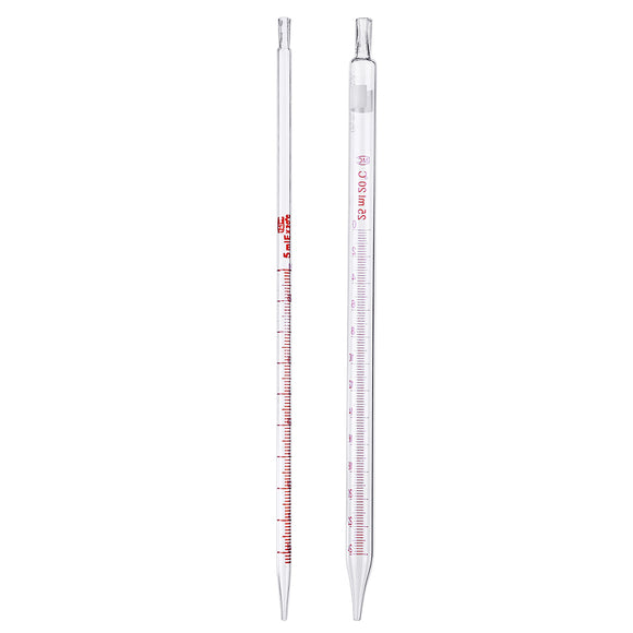 1/2/5/10/25ml Glass Long Pipette With Scale Lab Glassware Kit