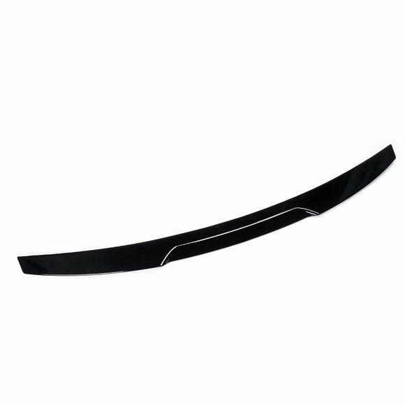 Glossy Black Trunk Lid Spoiler Highkick Duckbill M4 V Style For Audi A4 B8 2009-2012