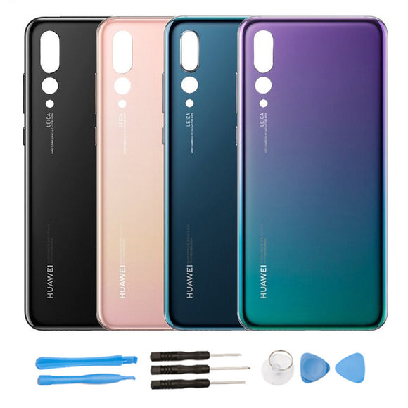 Replacement Protective Battery Cover Rear Housing with Tools Kits for Huawei P20 Pro