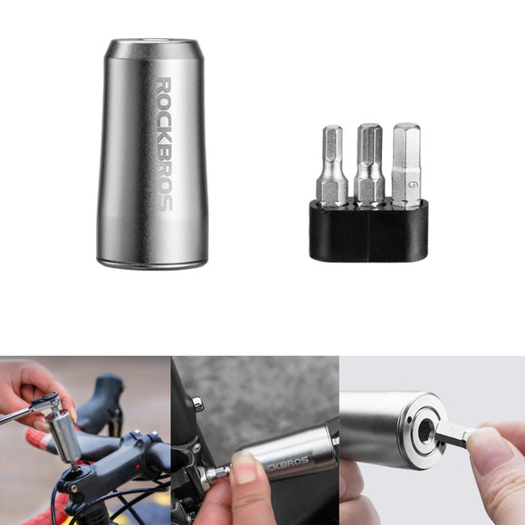 ROCKBROS Bicycle Repair Tool Wrench 4/5/6 Screwdriver Bike Tool Kit Motorcycle E-bike Bicycle Cycling