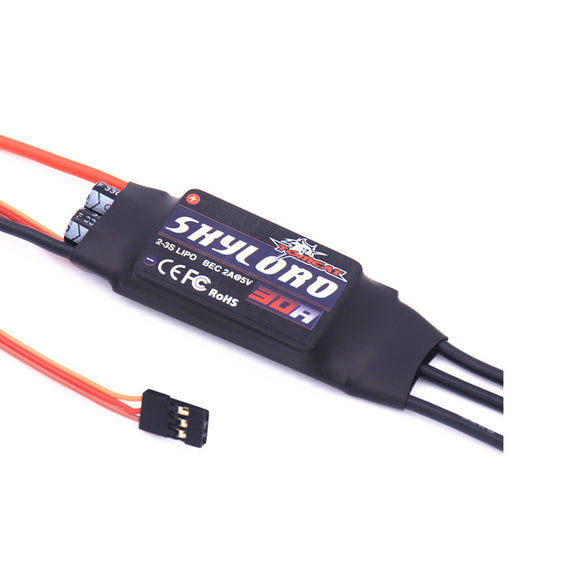 Tomcat Skylord 30A Brushless ESC with 2-3S LIPO BEC 2A@5V for RC Airplane Spare Part