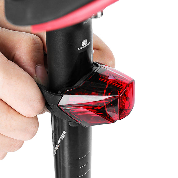 BIKIGHT Bike Taillight USB Rechargeable IPX4 Waterproof Safety MTB Cycling Warning Rear Light