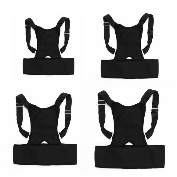 Adjustable Posture Corrector Support Magnetic Back Shoulder Brace Belt Unisex
