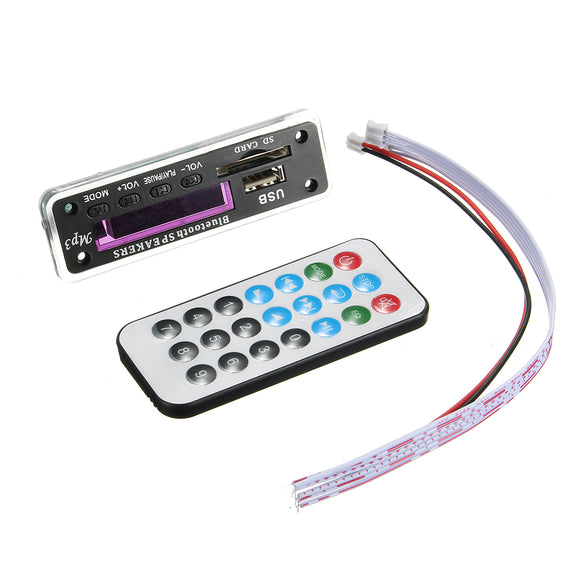 5Pcs M01BT69 12V Wireless Bluetooth MP3 WMA Decoder Board Audio Module USB TF Radio For Car