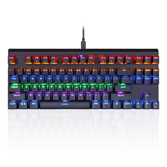 Motospeed K83 87 Key bluetooth 3.0 Wired Outemu Switch Mechanical Gaming Keyboard