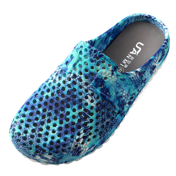 Men Hollow Shoes Sandals Slippers Summer Beach Outdoor Casual Non-slip Ventilated Breathable