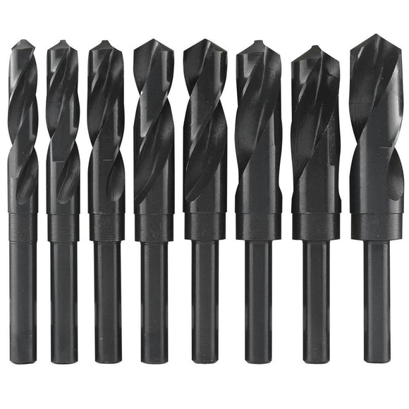 High Speed Steel Black Oxide Reduced Shank Drill Bit with 1/2 inch Shank Twist Drill Bit
