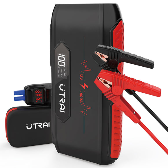 UTRAI Jstar3 1600A 20000mAh Portable Car Jump Starter Powerbank Emergency Battery Booster with LED Flashlight USB Port