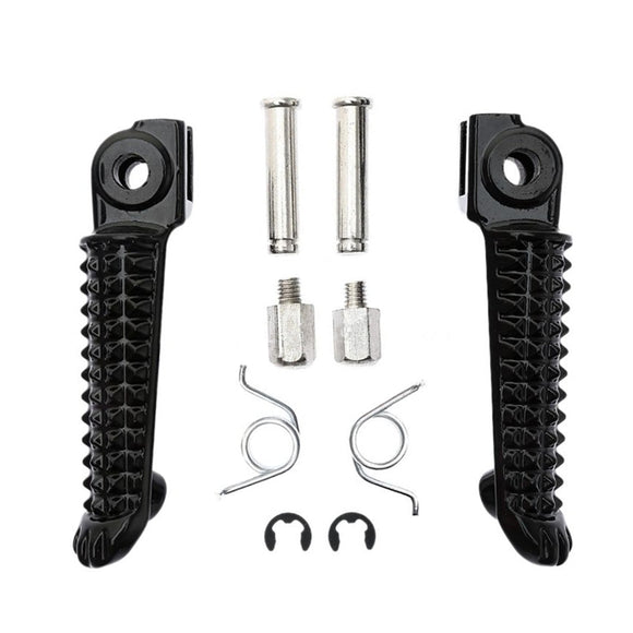 Motorcycle Front Footrest Pedal Foot Pegs for Yamaha YZF R1 R6 R6S Black