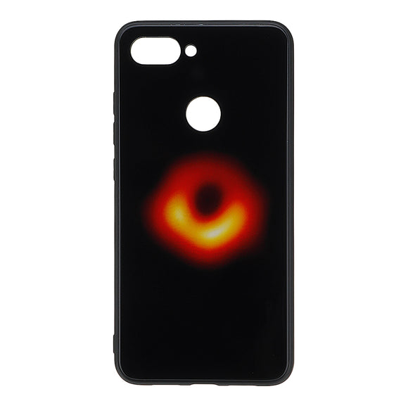 Bakeey Black Holes Collapsar Tempered Glass&Soft TPU Protective Case For Xiaomi Mi 8 Lite