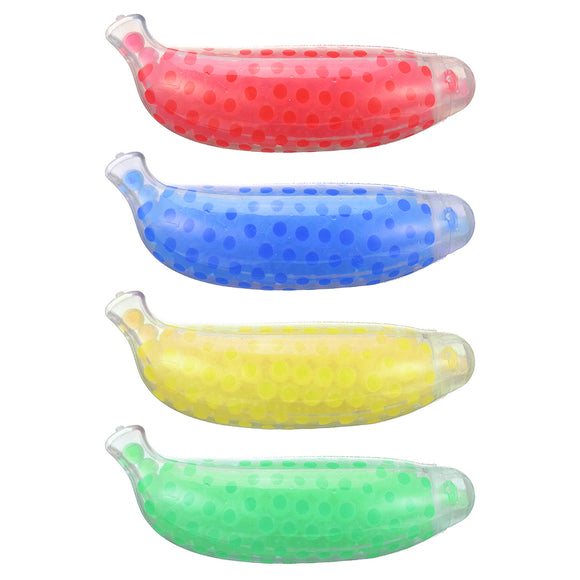 TPR Squeeze Banana Stress Relief Toy Release Pressure Anti Stress Ball