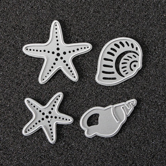 Conch Starfish Metal Cutting Dies Stencil Scrapbook Card Photo Album Paper Craft Decoration