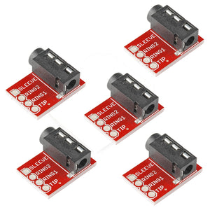 5 PCS DC 3.5mm Audio Connector MP3 Stereo Socket Microphone Module for FPV Goggles Monitor