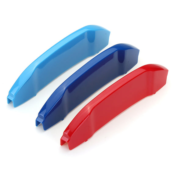 Three Color Car Front Grille Grill Cover Trim Clips Moulding Trim Strip for BMW X3 G01 X4 G02 2018