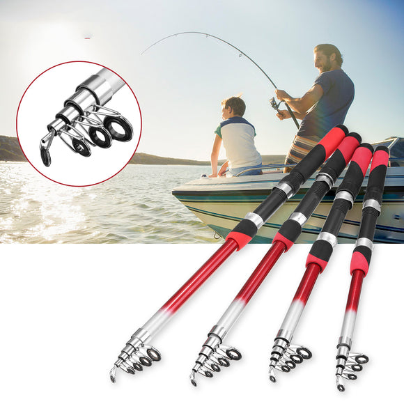 Fishing Rod Portable Sea Spinning Pole Portable Ultralight Fiber Telescopic Fishing Tools