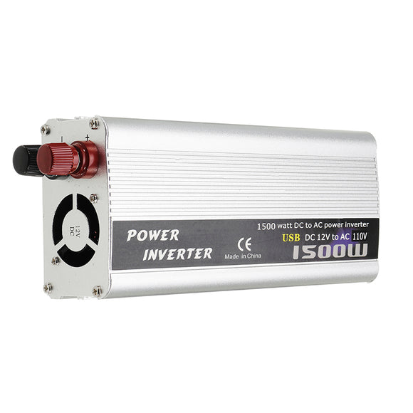 DC 12V To AC 110V 1500W Power Inverter Charger Converter Modified Sine Wave