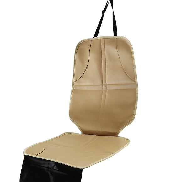 Single Short Beige 45cm Leather with Pocket Baby Mat Non-slip Wear-resistant Car Seat Cushion