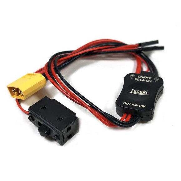 Rccskj 4.8V - 13V High Current Electronic Switch Built-in LED Indicator With XT60 Plug For RC Models