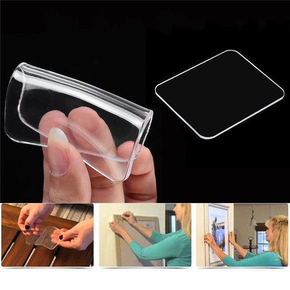 Universal Transparent Strong Sticky Gel Pad Anti-slip Wall Holder Car Mount for iPhone Mobile Phone