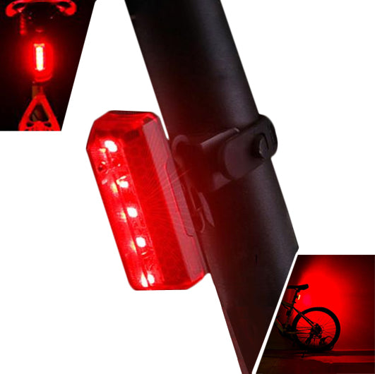 XANES TL10 5 LED 5 Modes Bike Tail Light Waterproof USB Charging Reflective Shell Bicycle Rear Light