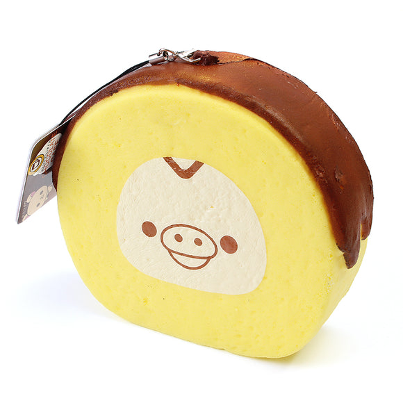 Squishy Jumbo Cake Roll 12cm Egg Chocolate Yellow Chicken Slow Rising Gift Collection Decor Toy