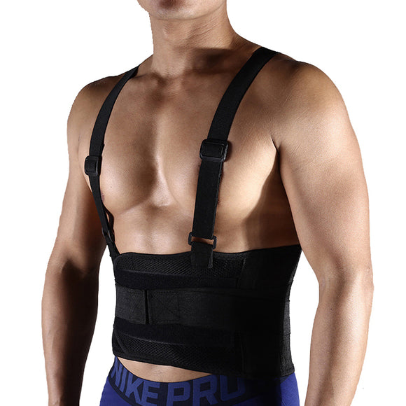 KALOAD Nylon Adjustable Back Belt Weightlifting Waist Belt Fitness Sports Exercise Lumbar Support