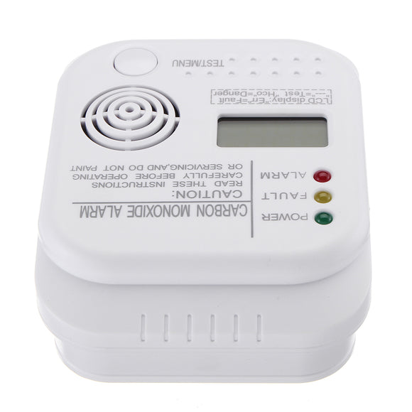 LCD Display Carbon Monoxide Detector CO Tester Gas Sensor Alarm Kitchen Bathroom
