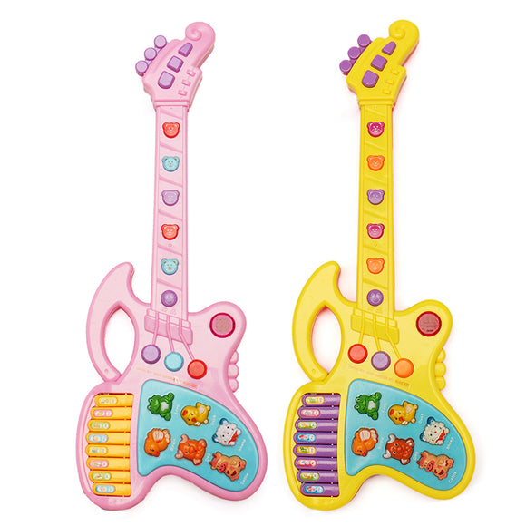 Plastic Cartoon Cute Animal Sound Guitar Children Kids Music Toys for 3-6 years old Kids Gift