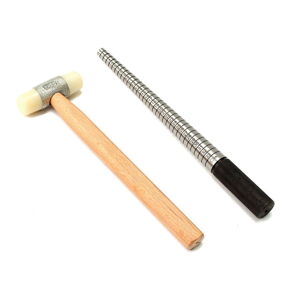 Metal Ring Sizers Ring Body Shaper Stick Mandrel Measuring Hammer Elite Jewelry Making Tool