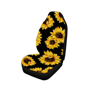 1pc Universal Deluxe Sunflower Car Cover Protector Cushion Front Seat Cover