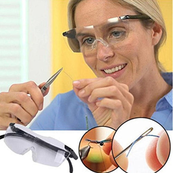 HD 5X Magnifying Glass for Reading Portable Elderly Head-mounted Magnifier