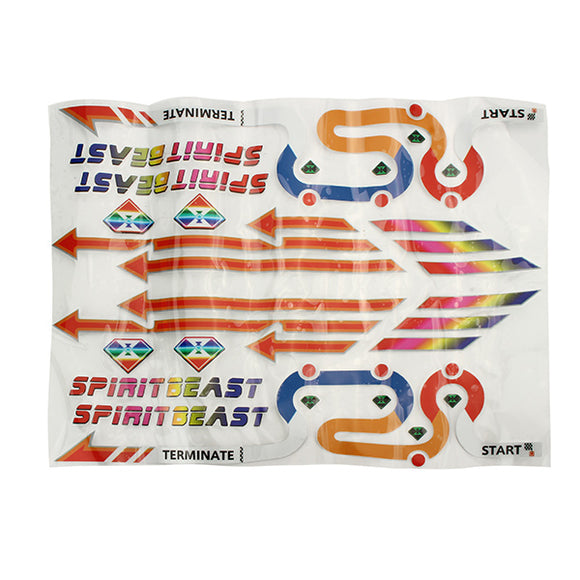 Motorcycle Scooter Wildfire Waterproof Color Reflective Fuel Tank stickers