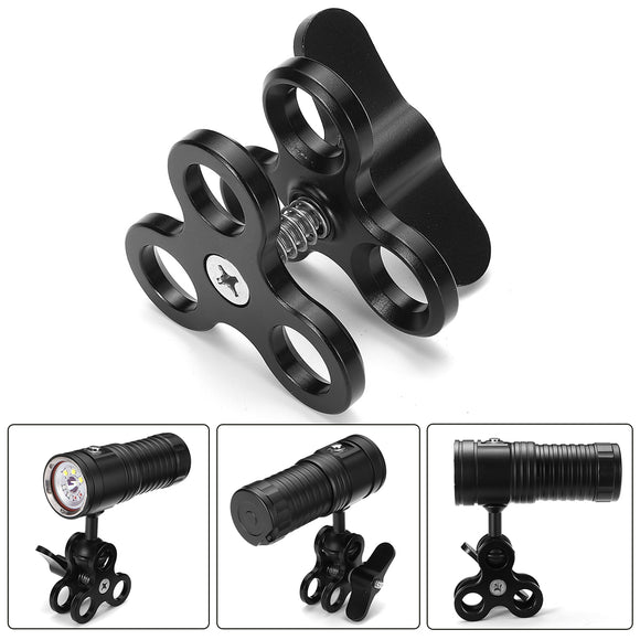 Diving Light Butterfly Clamp Mount Holder For Dive Flashlight